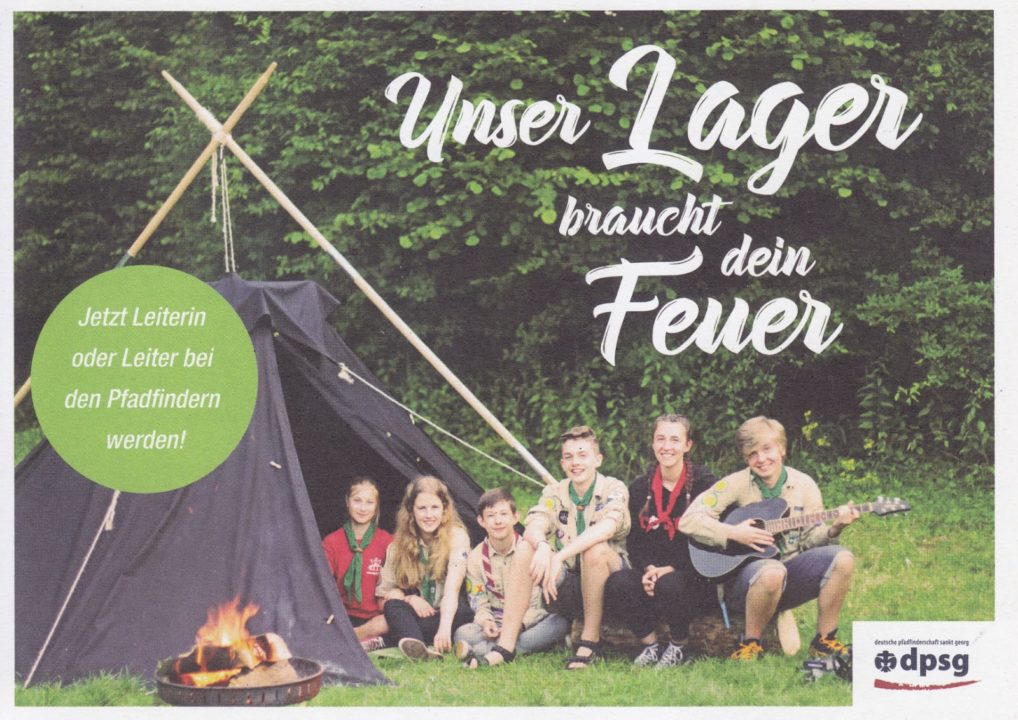 Flyer - Unser Lager braucht dein Feuer