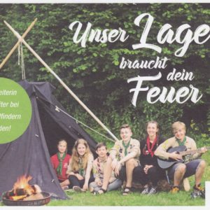 Flyer - Unser Lager braucht dein Feuer